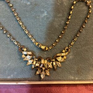 Rhinestone vintage necklace in original box
